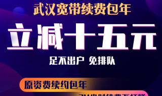 武汉电信的宽带能不能网上缴费 武汉电信宽带